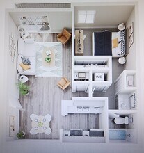 1 Bedr / 1 Bath 0270 0270 floor plan